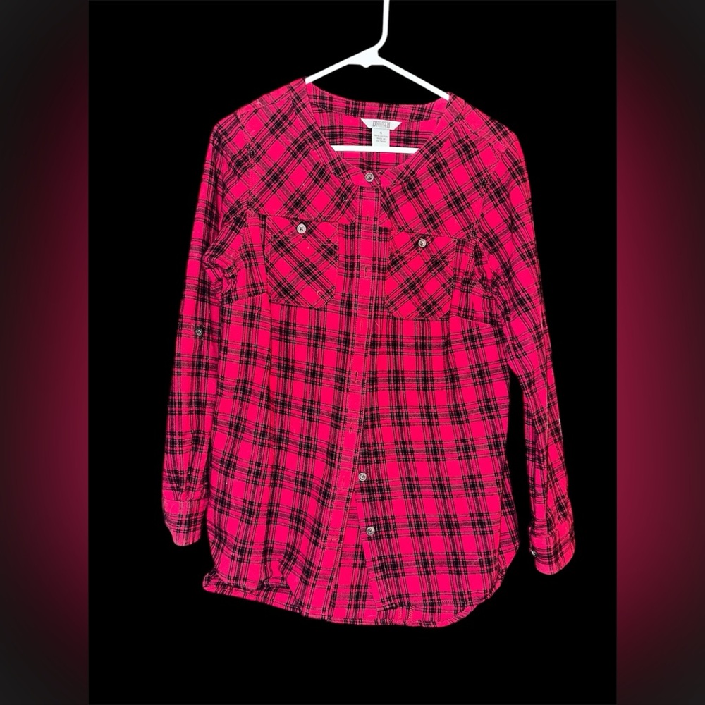 Duluth Trading Co 👚 Free Swinging Flannel Tunic, Women’s, Size Small, EUC!!